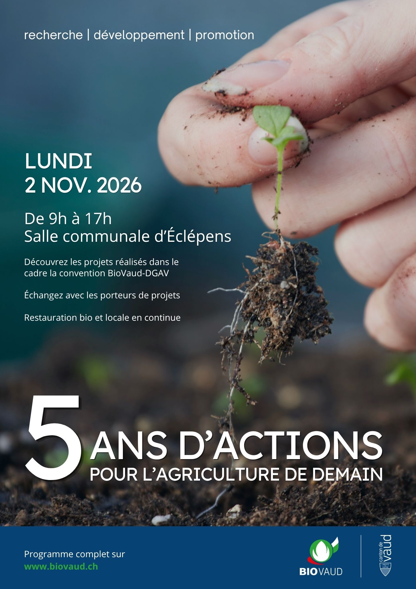 5 ans d'actions pour l'agriculture de demain, BioVaud
